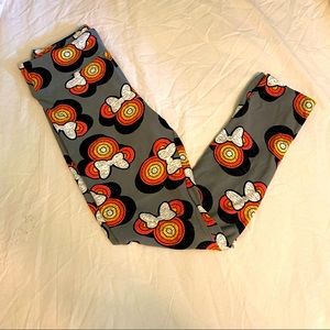 LuLaRoe Disney Minnie Mouse Ears Leggings